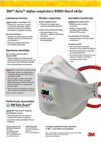 Kietųjų respiratorius FFP2, su vožtuvu