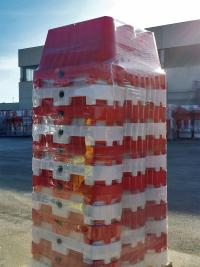 Plastmasas barjera, 700 mm (sarkana)