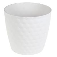 Puķu pods ruby matt recycled 19 cm ice balts