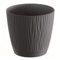 Puķu pods sandy antracīts d12.9xh12.0 cm