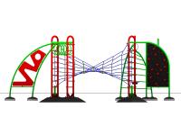 Игровой набор Sudety с сетчатой ​​сеткой для скалолазания