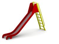 Стальная игровая горка, высота 180 см.