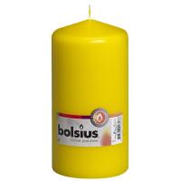 Candle pillar bolsius yellow 7.8 x 15 cm